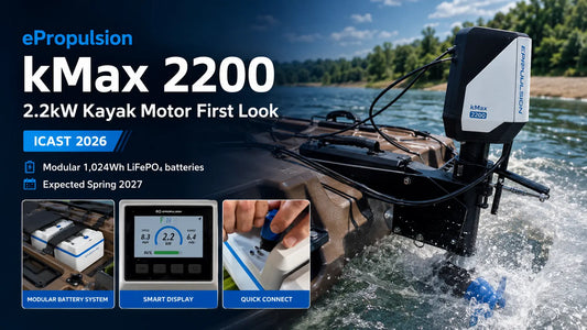 First Look: ePropulsion kMax 2200 Electric Kayak Motor