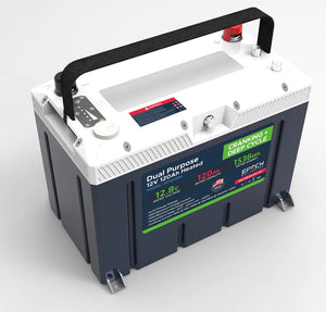 12V 120AH Group 27 LiFePO4 Battery Cranking & Deep Cycle Lithium Battery (Dual Purpose)-Marine Battery-3-Tiny Boat Nation