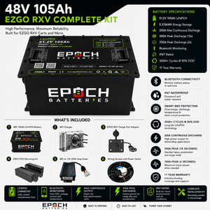 48V 105Ah Golf Cart Battery Complete Kit - Lithium (LiFePO4)
