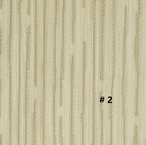 DuraVinyl Marine Flooring Monterey Series in a light beige, woven vinyl with subtle vertical stripes.