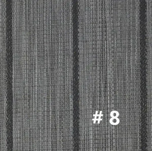 Dark gray woven marine vinyl flooring with subtle vertical stripes, suitable for boats and outdoor areas.