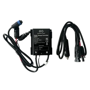 EPropulsion Spirit 1.0 Plus solar charge controller with cables, black, compact design.