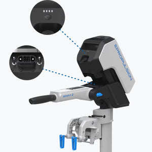 The ePropulsion Spirit Battery Ultra 1539Wh featuring a cable-free quick-connect design, integrated USB-C charging port, and LED charge status indicator.