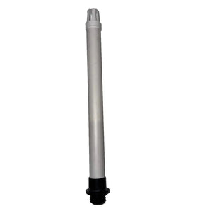Flow-Rite 12" gray standpipe with black base for livewell overflow.