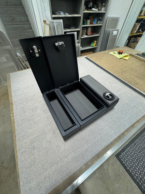 Heavy Duty CUSTOM Aluminum Center Console Box With Dry Hatch