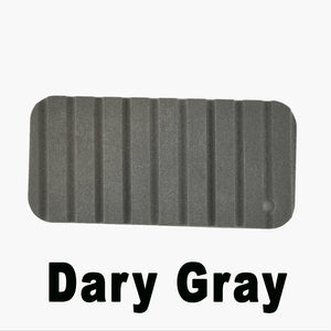 Dary Gray Hydro Turf Cut Groove EVA foam traction mat sample, showing textured surface.