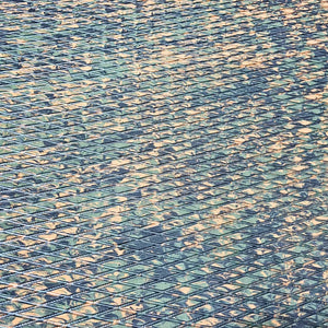 Hydro Turf 45x84" EVA foam traction mat with molded diamond cut, featuring a blue and tan camouflage pattern.