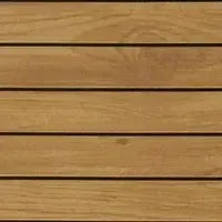 Hydro-Turf Wide Groove Laser Wood Grain EVA Foam Boat Decking Sheet in natural teak color.