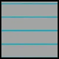 Gray and blue two-tone HydroTurf EVA foam decking sheet with routed lines, showing the layered material.