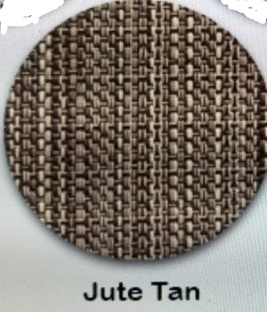 Close-up of Jute Tan MariDeck Elite Weave marine vinyl flooring with a woven texture.