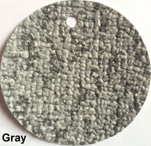 MariDeck Marine Vinyl Boat Flooring swatch in Gray, showing its slip-resistant, textured surface.