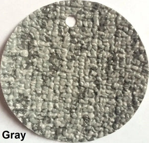 MariDeck Marine Vinyl Boat Flooring swatch in Gray, showing its slip-resistant, textured surface.