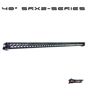 40" Plashlight SRX2-Series single row LED light bar with black extruded aluminum body.