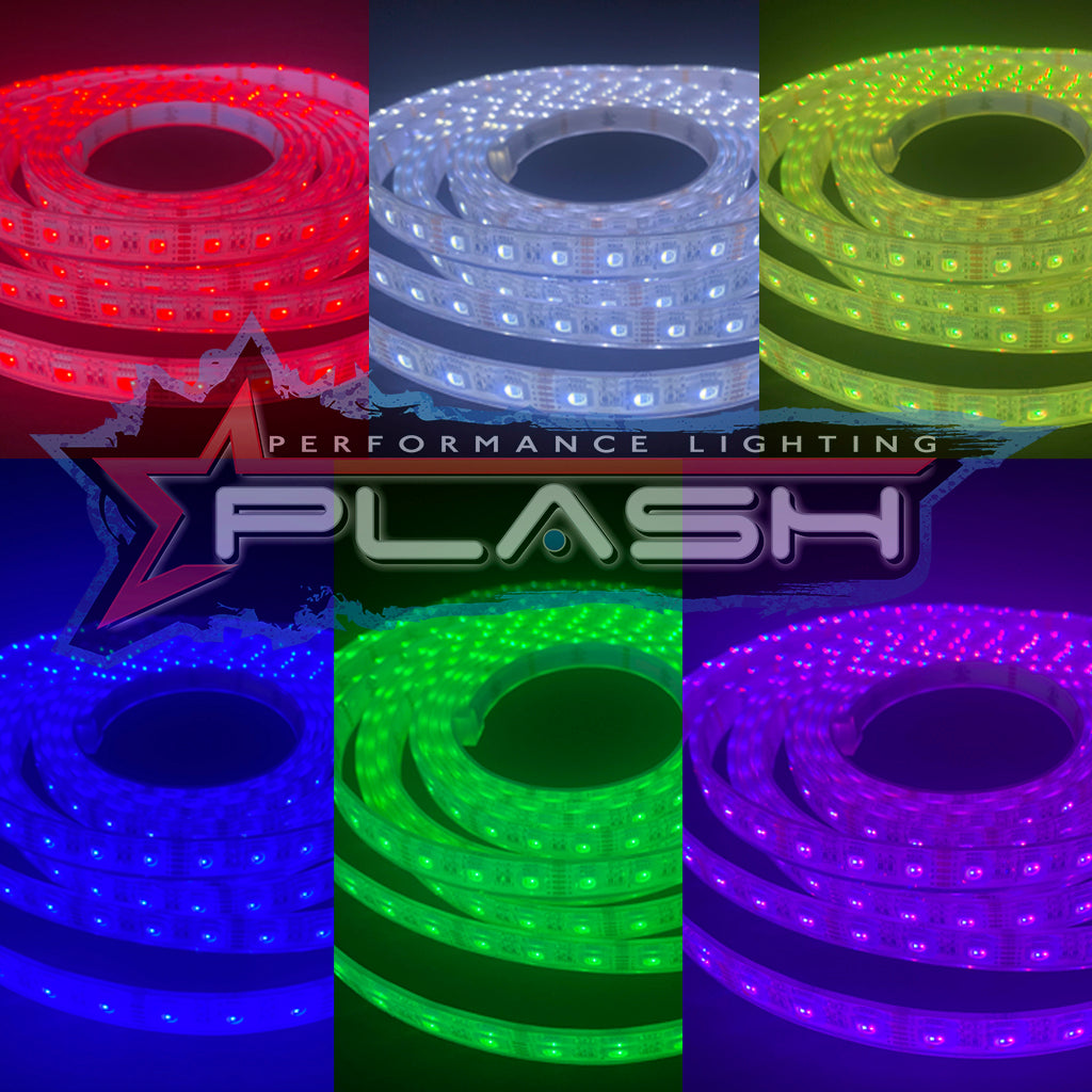 PlashLights Waterproof Flexible Light Strip - IP68 - 12V