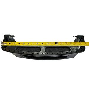 Black RPD Vertical Tackle Storage Tray with a yellow tape measure showing its 18-inch width.