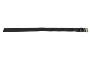 Sea Eagle 19" black strap with a silver stainless steel buckle.