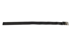 Sea Eagle 19" black strap with a silver stainless steel buckle.