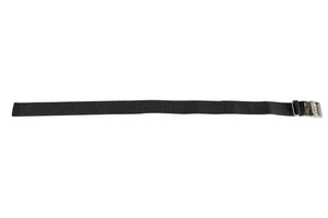 Sea Eagle 19" black strap with a silver stainless steel buckle.