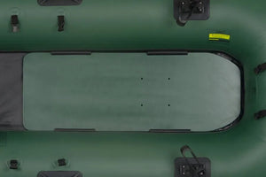Hunter green marine plywood floorboard for Sea Eagle 285FPB inflatable fishing boat.