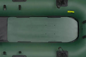 Hunter green marine plywood floorboard for Sea Eagle 285FPB inflatable fishing boat.