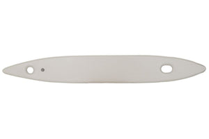 Sea Eagle 385ft white inflatable drop stitch floor with two holes and textured surface.