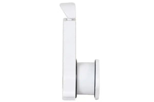White Sea Eagle drain valve, 1 1/2" diameter, with a rectangular handle and round base.