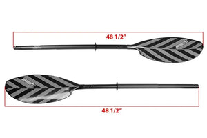Black Sea Eagle PADDLEAB40 7'9" 4-part kayak paddle with fiberglass reinforced blades and aluminum shaft.