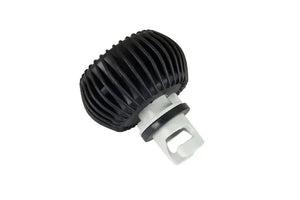 Sea Eagle pressure gauge with a black ribbed rubber top and light gray plastic base.