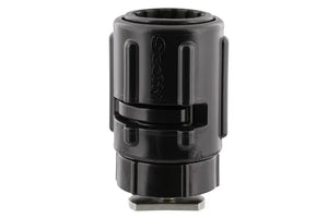 Black Scotty Gear Head track adapter, a cylindrical plastic accessory with a metal base.
