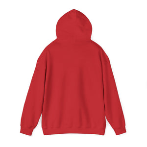 Red hoodie on a white background