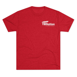 Red t-shirt with TBNation logo on a white background