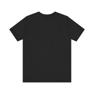 Black t-shirt on a white background