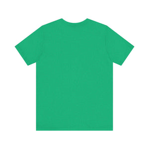 Green t-shirt on a white background
