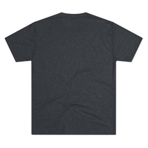 Plain dark gray t-shirt on a white background