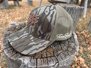 MOSSY OAK BOTTOMLAND-LEATHER PATCH