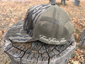 MOSSY OAK BOTTOMLAND-LEATHER PATCH