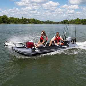 FishTuff14 Inflatable Fishing Skiff On the Water