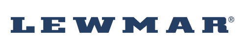 Lewmar logo, a leading manufacturer of marine equipment including anchors, winches, hatches, steering systems, and boating hardware.