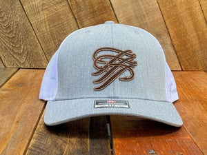 TTP Heather Grey/ Leather Patch Cut Out