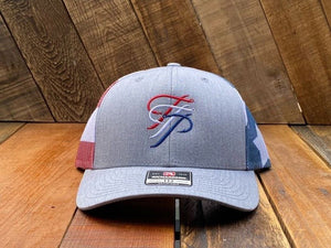 TTP Heather Grey/ USA Mesh Embroidered