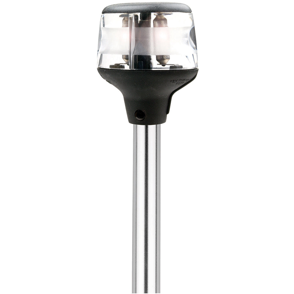 Attwood Fold-Down Incandescent Anchor-Masthead Light - 20" Horizontal Composite Base - 12V-Lighting-1-Tiny Boat Nation