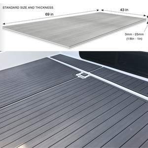 OrthoDek⢠Foam Decking Sheets - Faux Teak Pre-Routed - Premium Quality-Decking-2-Tiny Boat Nation