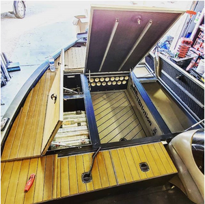 OrthoDek⢠Foam Decking Sheets - Faux Teak Pre-Routed - Premium Quality-Decking-5-Tiny Boat Nation