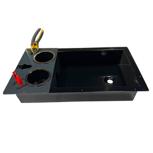 Premium Recessed Trolling Motor Pedal Tray-Aluminum-4-Tiny Boat Nation