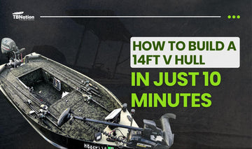 A rapid, step-by-step look at constructing a 14-foot V-hull boat, showcasing an accelerated build process that turns raw materials into a finished hull in minutes.
