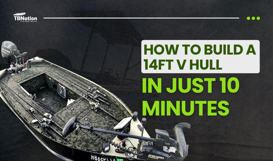 A rapid, step-by-step look at constructing a 14-foot V-hull boat, showcasing an accelerated build process that turns raw materials into a finished hull in minutes.