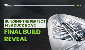 A final build reveal showcases how a 1436 Jon boat was transformed into a fully outfitted duck hunting boat with custom decking, storage, and performance upgrades.