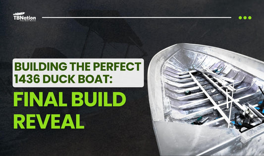 A final build reveal showcases how a 1436 Jon boat was transformed into a fully outfitted duck hunting boat with custom decking, storage, and performance upgrades.