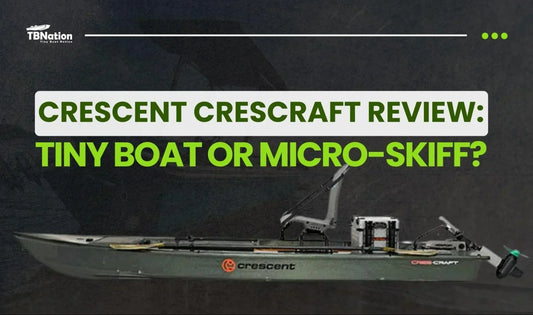 Review of the Crescent Crescraft, a tiny boat or micro skiff, showcasing its design and features.