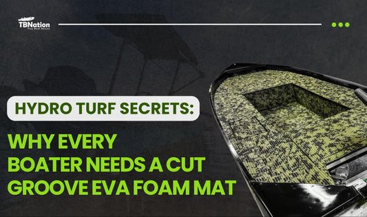 Hydro Turf EVA foam boat flooring with cut groove design for durability and grip